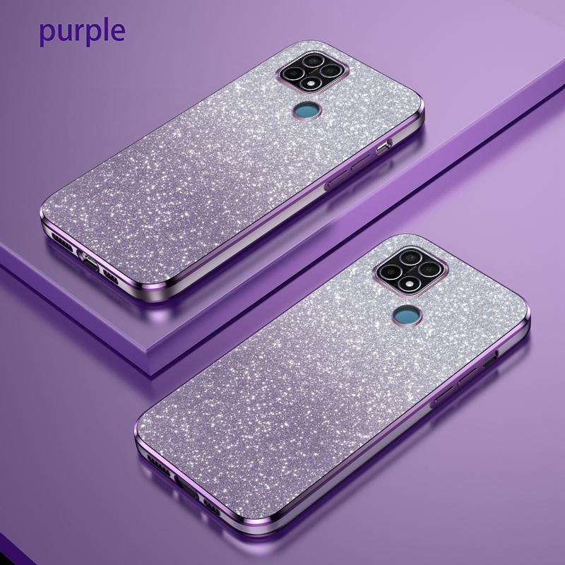 For OPPO Realme C21 Case Bling Luxury Electroplate Glitter Phone Case OPPO Realme C21Y C25Y C15 Soft TPU Bumper Clear Back Cover