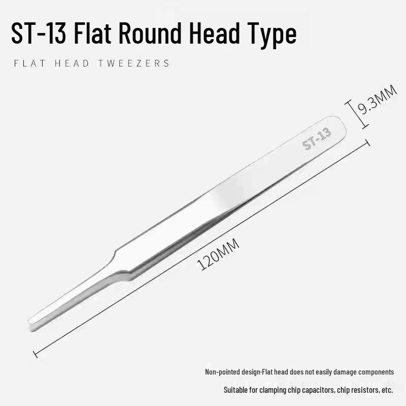 High Precision 304 Stainless Steel Pointed Tip Tweezers for Electronics and Hair Tweezing