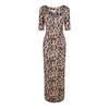 Never Fully Dressed Womens/Ladies Leo Iris Square Neck 3/4 Sleeve Bodycon Dress