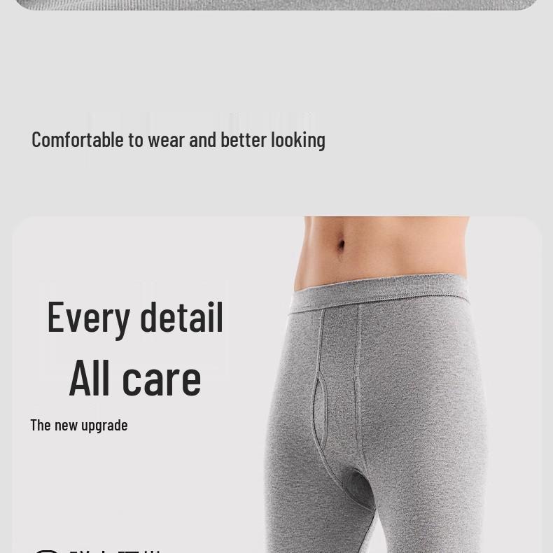 Men's Slim Fit Pure Cotton Warm Trousers - 100% Cotton, Plus Velvet, Ideal for Autumn and Winter