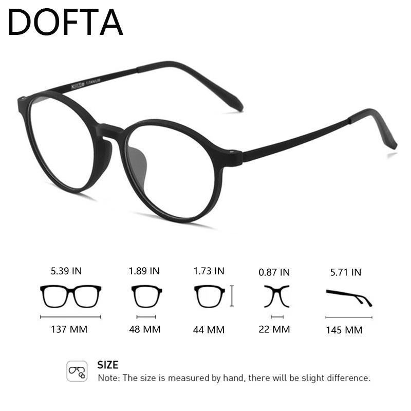 Оправа для очков DOFTA Ultralight TR90 для мужчин, оптические очки для коррекции близорукости, мужские пластиковые титановые очки для коррекции зрения 5196A