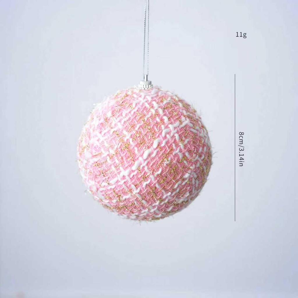 Pink Foam Christmas Ball Ornament - DIY Tree Decoration Topper