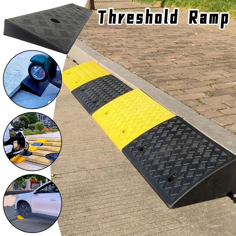 Portable Car Wheel Driveway Ramps Anti Slip Curb Ramp 4cm for Trailer Truck Bike Tire Threshold Auto Accessories