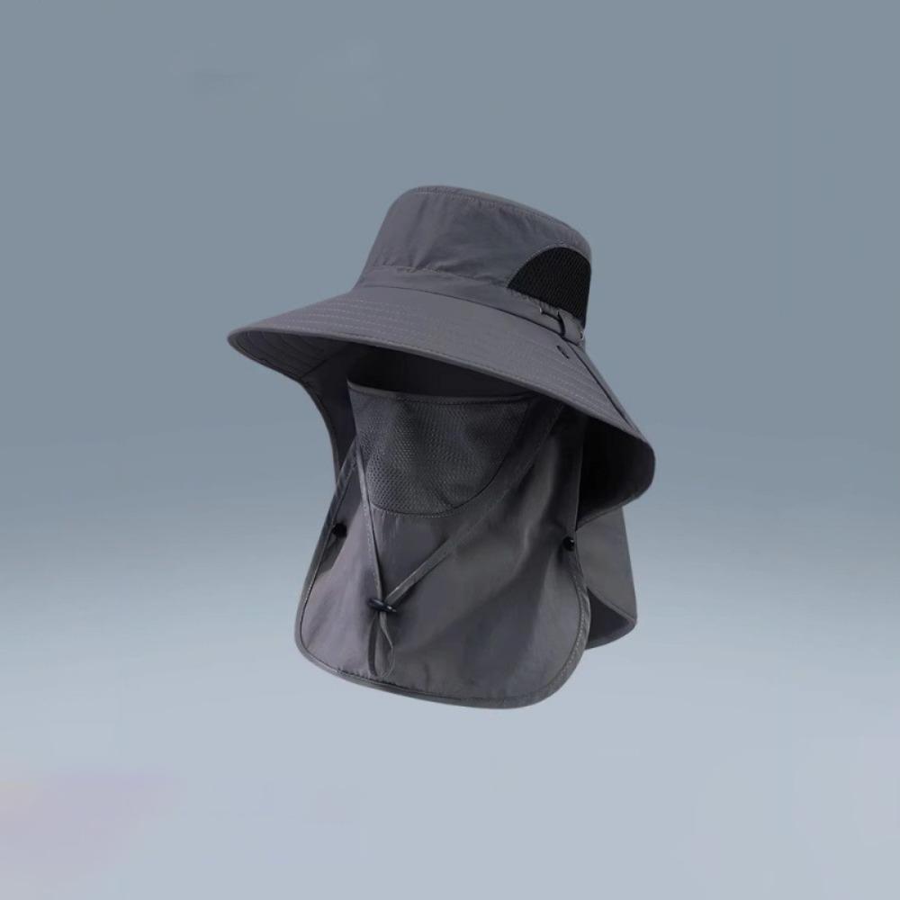 Big Eaves Fishing Hat Leisure Face Covering Insect Proof Cap Versatile Mountaineering Hat  Outdoor