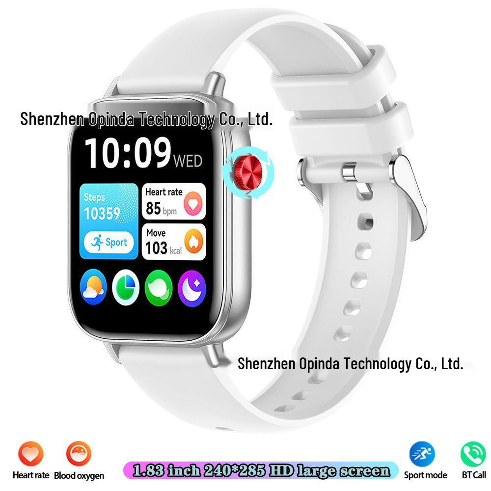 I128 Smartwatch: Activity Tracker, Heart Rate Monitor, Bluetooth Call, 1.69” Touch Display, Smart Bracelet.