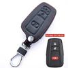 Leather Car Key Case Cover Shell For Toyota Chr Camry Corolla Rav4 Highlander C-Hr Prius Land Cruiser Prado Keychain Accessories