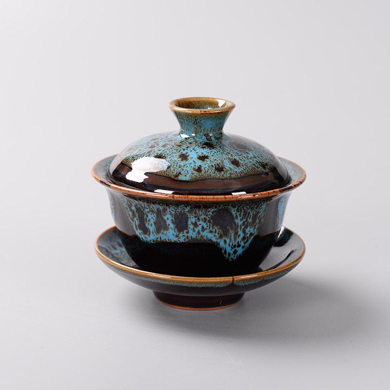 Chinese Traditions Gai Wan Tea Set Bone China Tea Sets Dehua Gaiwan Tea Porcelain Pot Set For Travel Beautiful And Easy Kettle