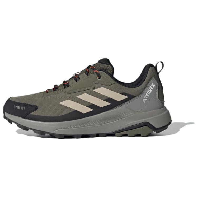 Adidas Terrex Anylander Comfortable Slip-Resistant Durable Waterproof Low-Top Hiking Shoes Men Hiking Shoes Olive-Green ID0900