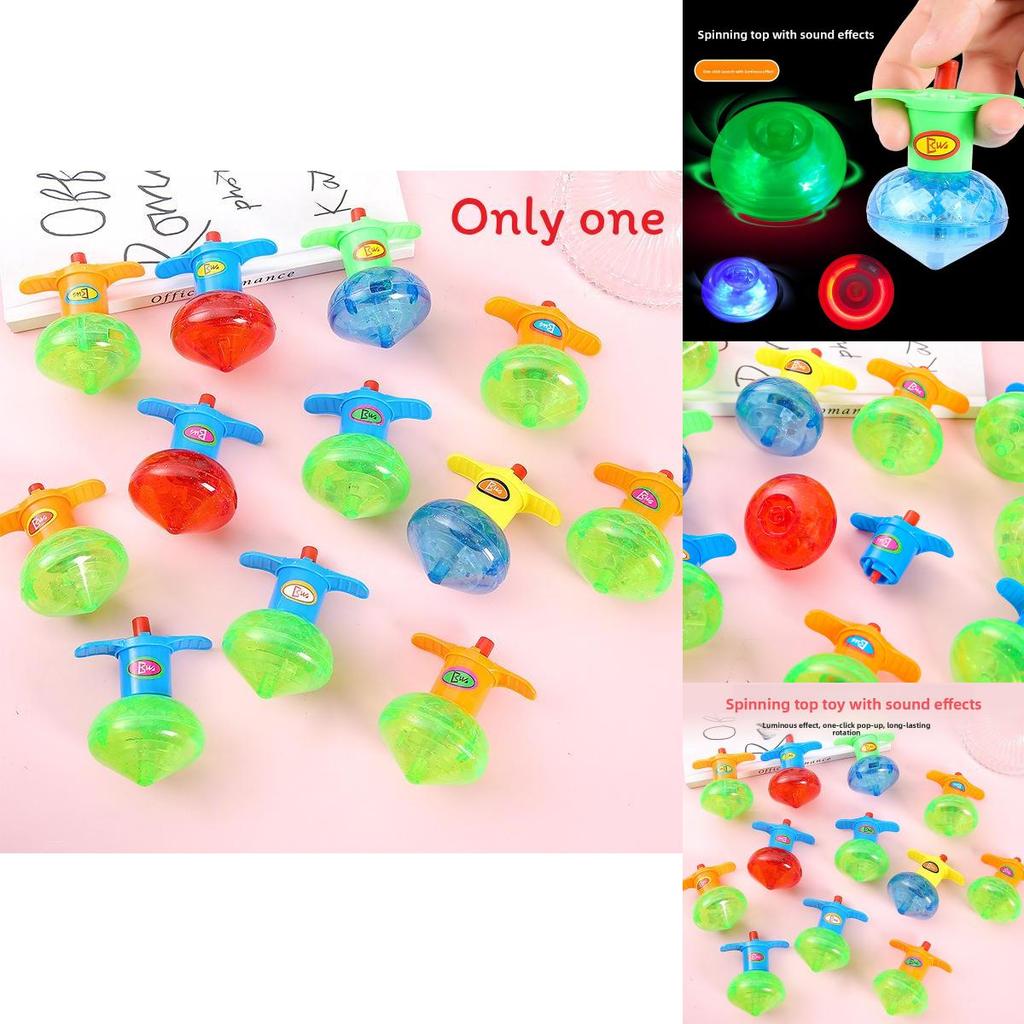 Pião de Plástico Brinquedo Para Crianças Com Lançador Colorido Características Adequado Para Crianças e Brincadeiras Escolares
