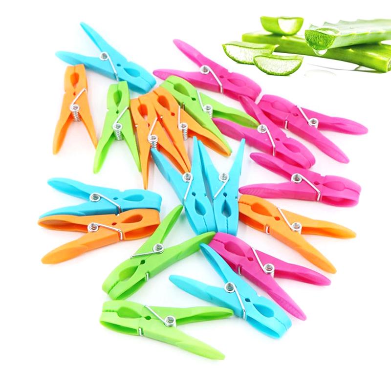 Clothespins Hanging Pegs Clips Plastic Hangers Racks Laundry Clothes Pegs Clamps Towel Clips Home Storage Hooks
