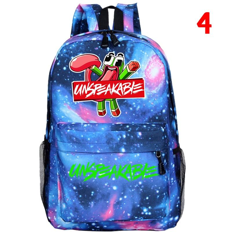 unspeakable backpack and lunchbox