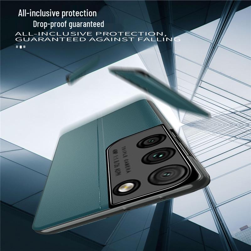 Compatible Samsung S25/24/23/22/21 Ultra FE Phone Case: Magnetic, Drop-Proof Leather with Side Window.