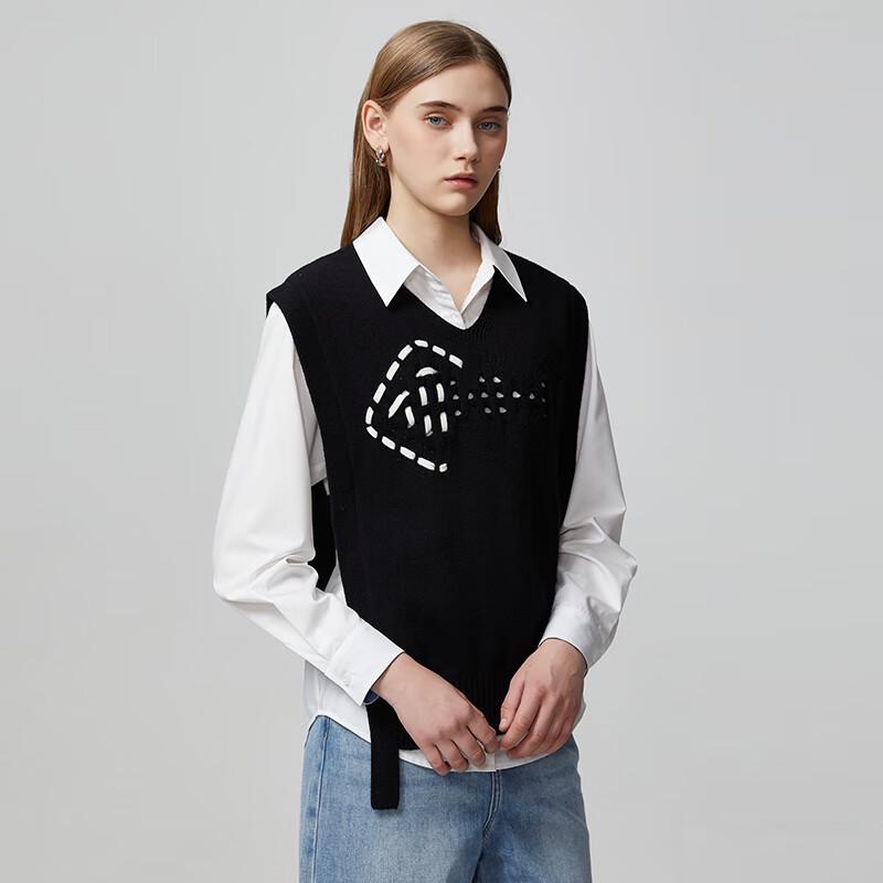 

Shetu Women s Color-Block Knitted Vest L