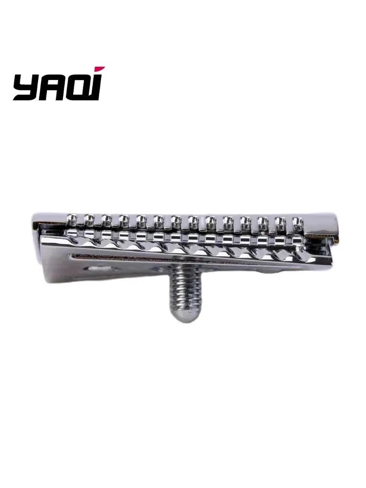 

YAQI Чоловіча Головка Безпечної Бритви з Подвійним Лезом, Нахилена, Замінна, Агресивна, Хромового Кольору, Аксесуар