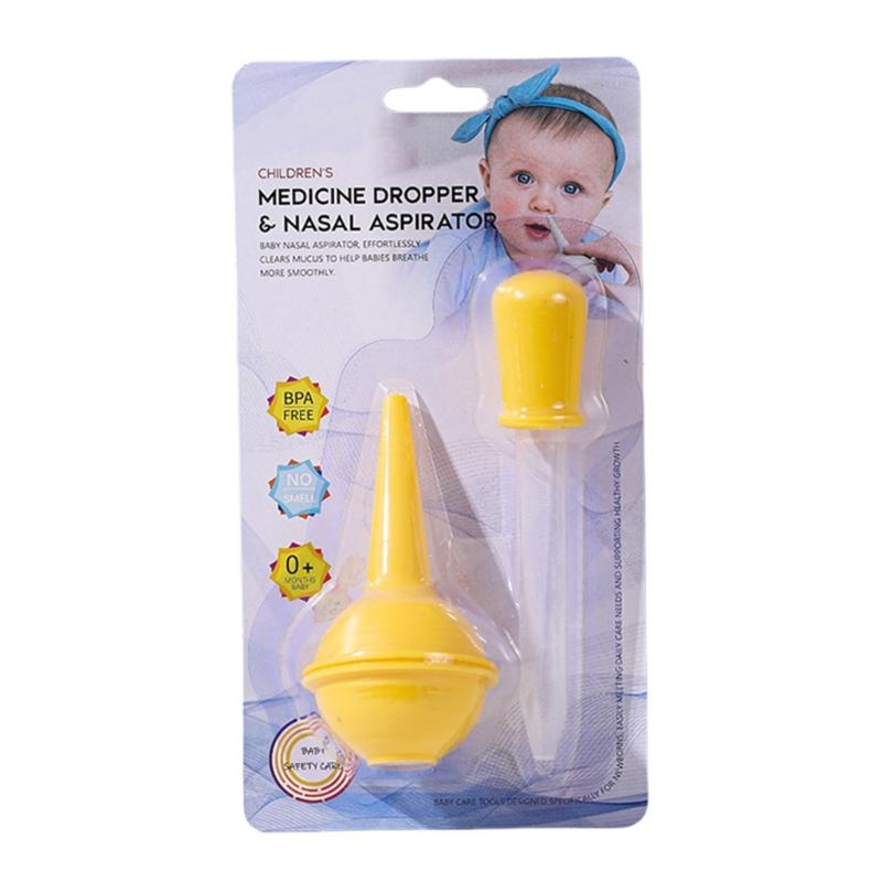 

Dose Medicine Dropper Manual Nasal Sucker Ball Nasal Aspirator Bulb Syringes Medicine Dispenser for Infant Nasal Cleaner жовтий