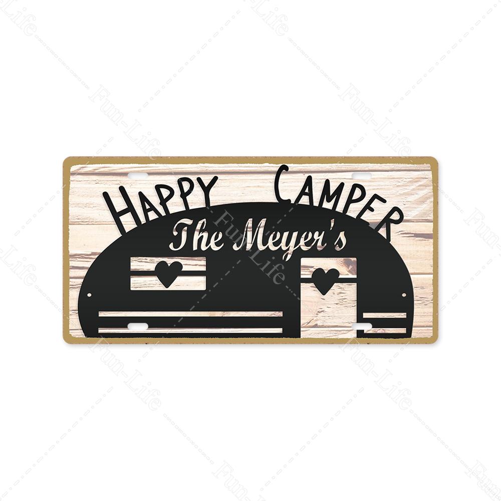 Camping Metal Sign Plate Plaque Vintage Tin Sign Decor for Camping/Cars/Tent/Cookout/Camping Supplies/Home Wall Decor