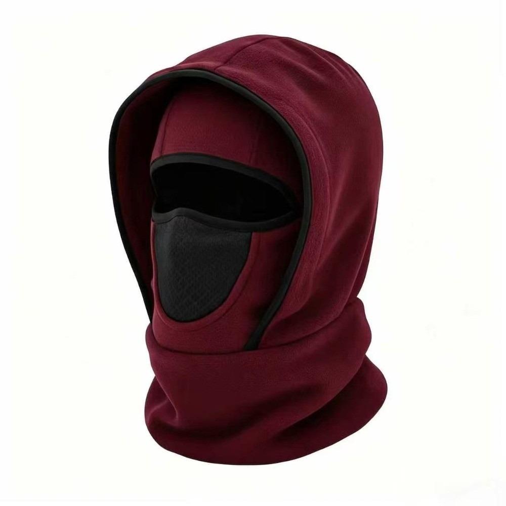 Fleece Lining Winter Balaclava Hat Thermal Insulation Face Neck Warmer Unisex Winter Outdoor Cap