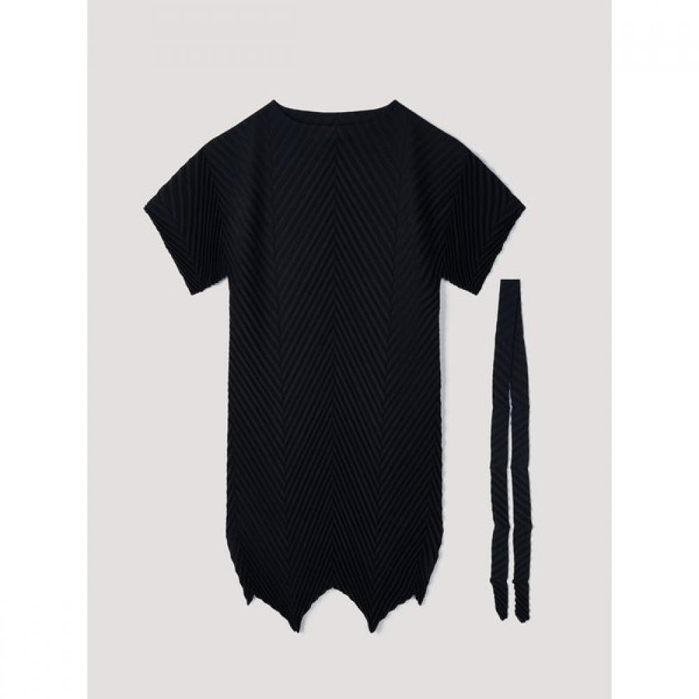 Brandname Diamond Pleats Dress