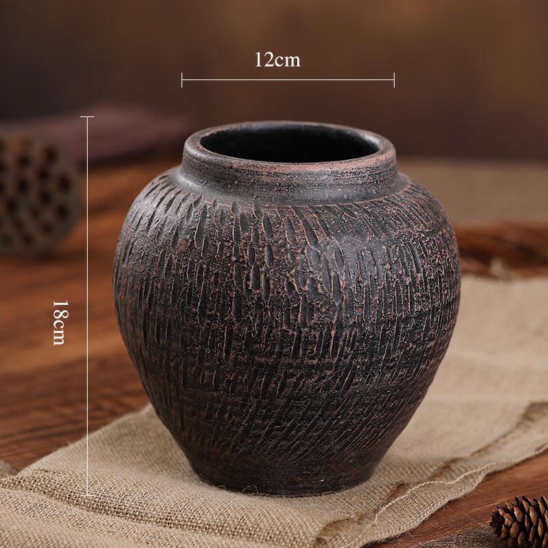 Vintage Ceramic Floor Vase and Pot