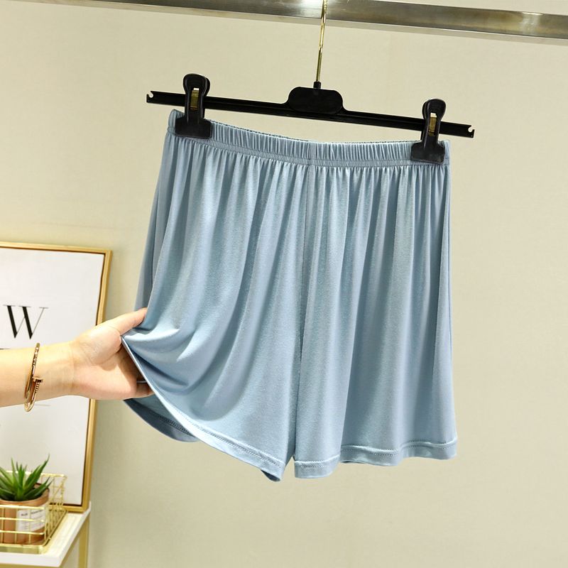 

Casual Shorts Women s Summer Modal High Waist Plus Size Loose Wide Leg Yoga Sports Pants Thin Pajamas Large Trunks Light blue L (Recommendation 50.00 kg-60.00 kg