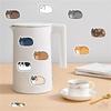 500Pcs/Roll Q Fat Cats Kids Rewards Stickers - DIY Scrapbooks Album Decor Sealing Label Decals