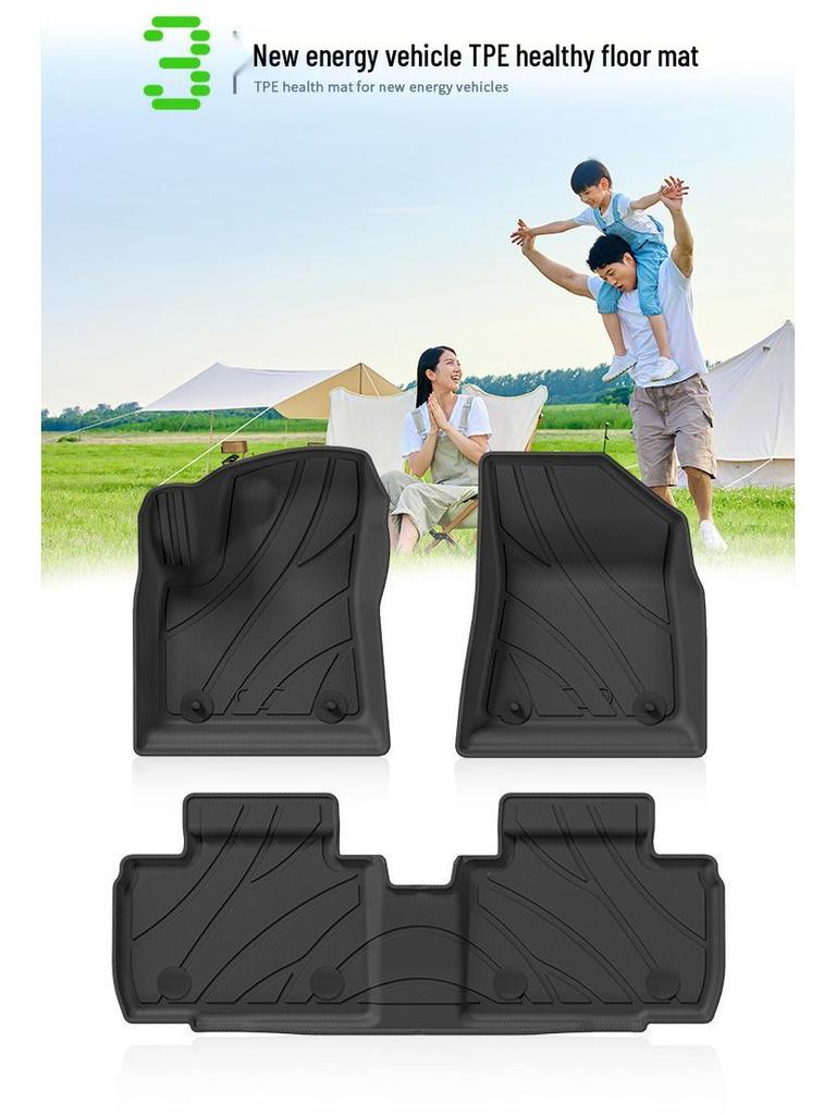 Custom TPE Car Mats for Geely Geometry E Firefly, Includes Trunk and Main Mats