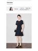 Elegant Minimalist Round Neck Short Sleeve Women's Summer Dress