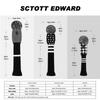 Scott Edward Golfklubbhuvudskydd Set Driver Fairway Wood Utility Hybrid Stickad Pompong Perfekt Förändring för Din Golfbag #1 #3#5 #7#UT