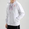 Jordan Fleece Full-Length Zipper Hooded Jacket Men Jackets White CK6448-100