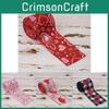 Charming Red Heart Valentine's Day Craft Ribbon For Stylish Bow And Decor Projects