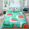 Colourful Snail Duvet Cover Set Cute Kawaii Animal Polyester Bedding Set Comforter Cover King Queen Size For Kids Boys Girls