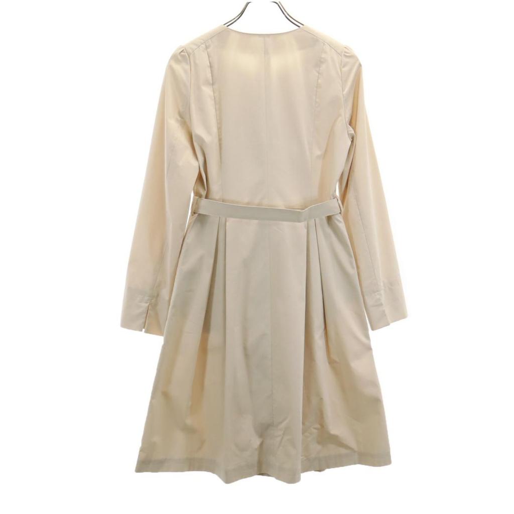 Unused ANAYI Made In Japan Long Sleeve Long Dress 38 Beige Women Used