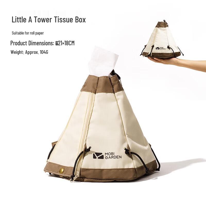 Mobigarden A-Frame Tent-Shaped Cotton Tissue Box