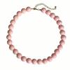 Buntes Design Perlen-Choker-Halskette Runde Perlen Handgefertigte Perlenkette Statement-Schmuck Geschenk