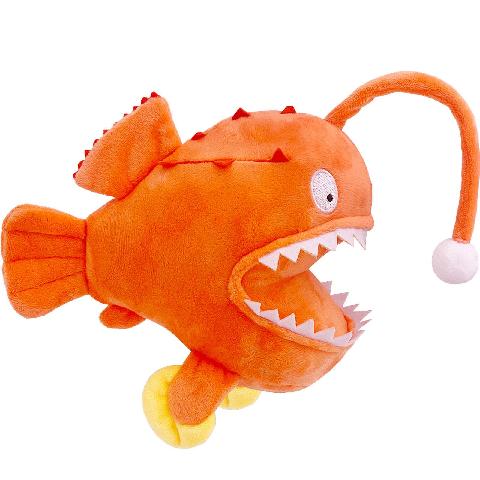 

Melanocetus Johnson III Devil Fish Lantern Fish Plush Doll New Product синій