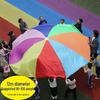 Rainbow Parachute for Kids: Early Education & Sensory Training Tool, Outdoor Game & Fitness Equipment