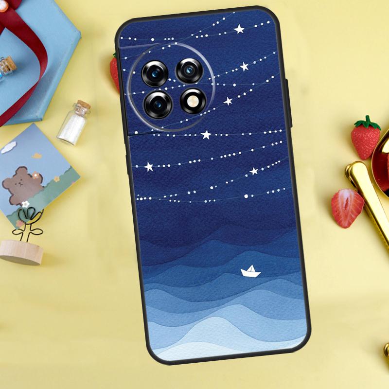 Ocean Waves Sailboat Case For OnePlus Nord 5 CE 2 3 4 Lite N20 N30 OnePlus 10T 12R 13R 13T 10 11 12 13 15 Cover