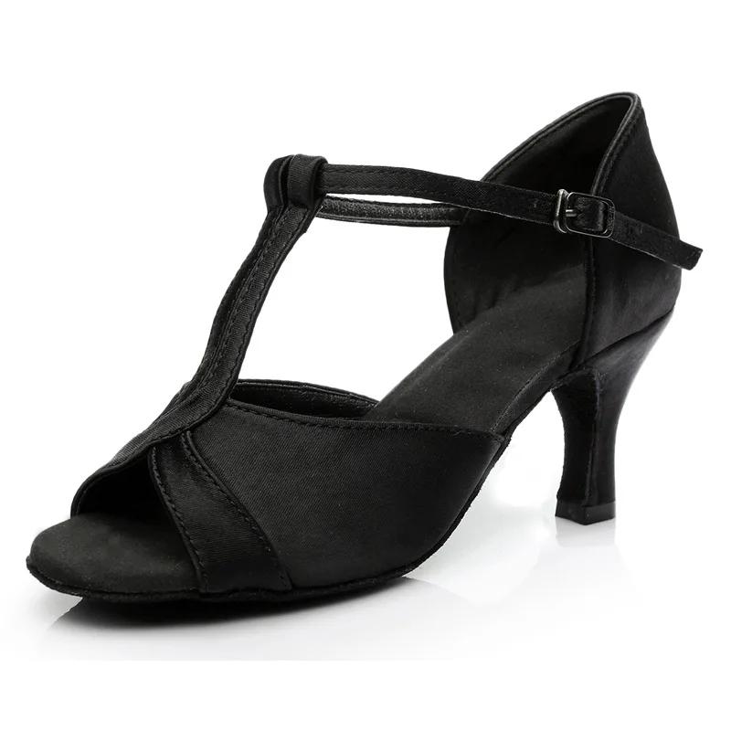 Gesellschaftstanzschuhe Damen Latein Tanzschuhe Tango Weiche Sohle Modern Jazzschuhe Mädchen Salsa Schuhe 5/7cm Übungssandalen Damen