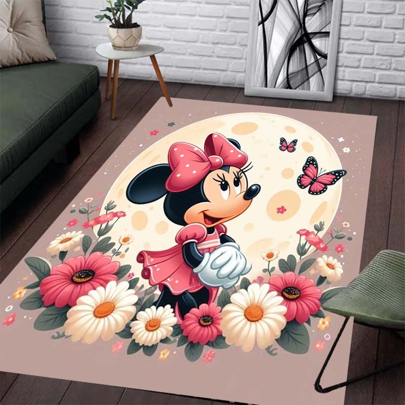 

Cute and Beautiful Minnie Print Pattern Carpet - Non-slip Kitchen Mat, Outdoor Carpet, Home and Bedroom Decoration Birthday Gift 60x90cm