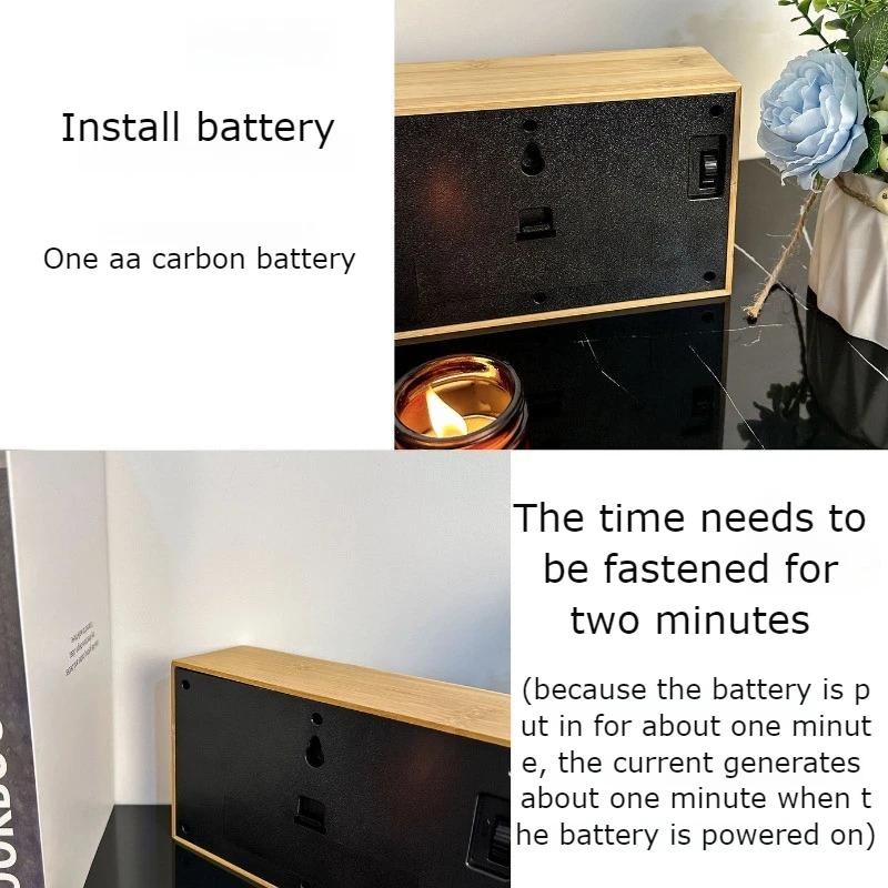 Retro Wooden Desk Clocks Mechanical Minimalist Silent Luxury Mini Flip Clock Aesthetic Nordic Wall Clock Design Unique Table Clocks Decoration