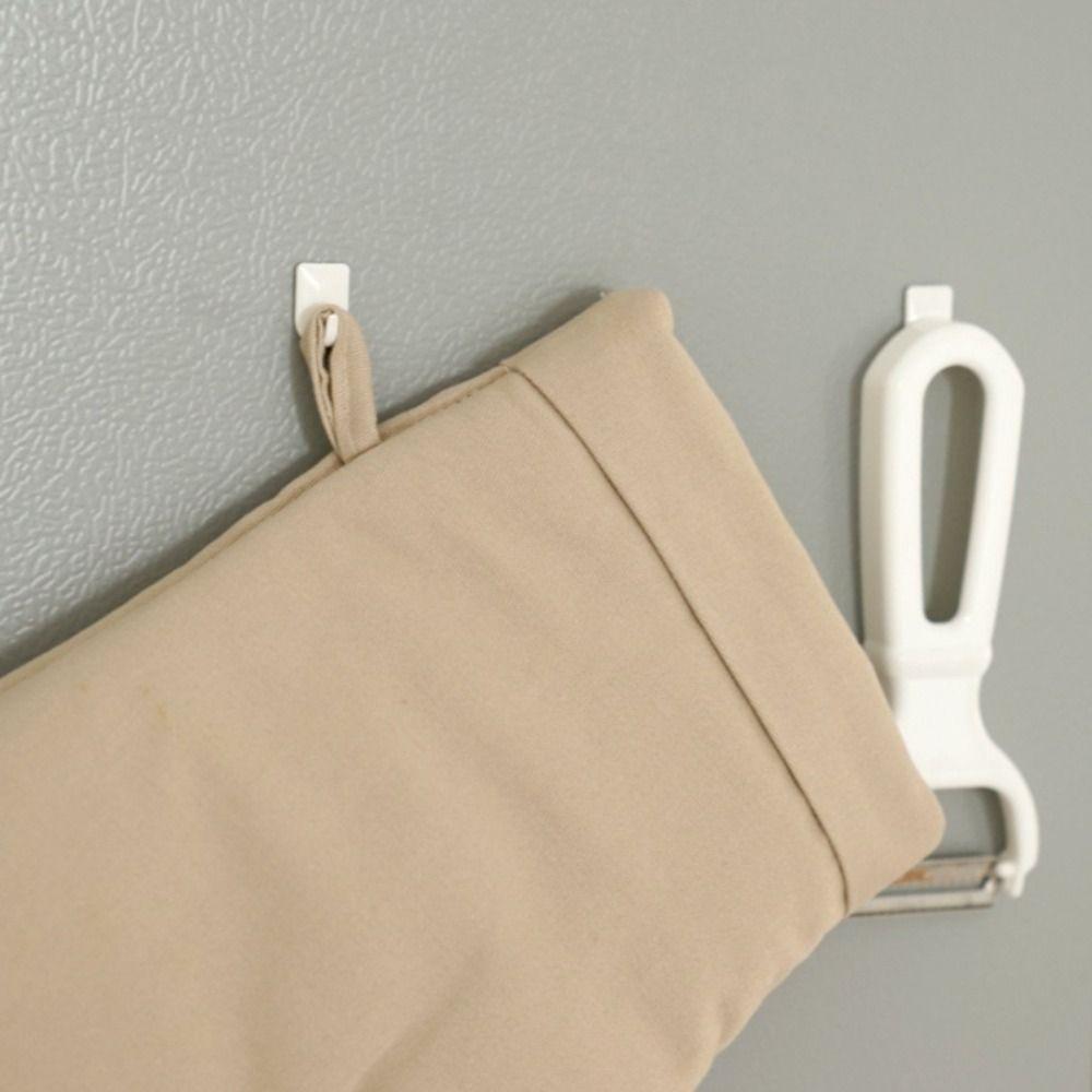 9pcs No Drilling Self-adhesive Hook Mini Wall Hanger New Universal Hook  Bathroom