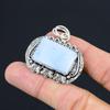Natural Owyhee Blue Opal 925 Silver Daughter Birthday Handcrafted Unique Pendant