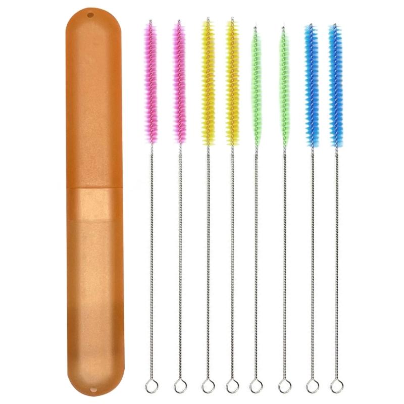 

6/8/12Pieces Reusable Straw Cleaners With Nylon Bristles Straw Brush For Household And Lab Use Remove Dirt Brush