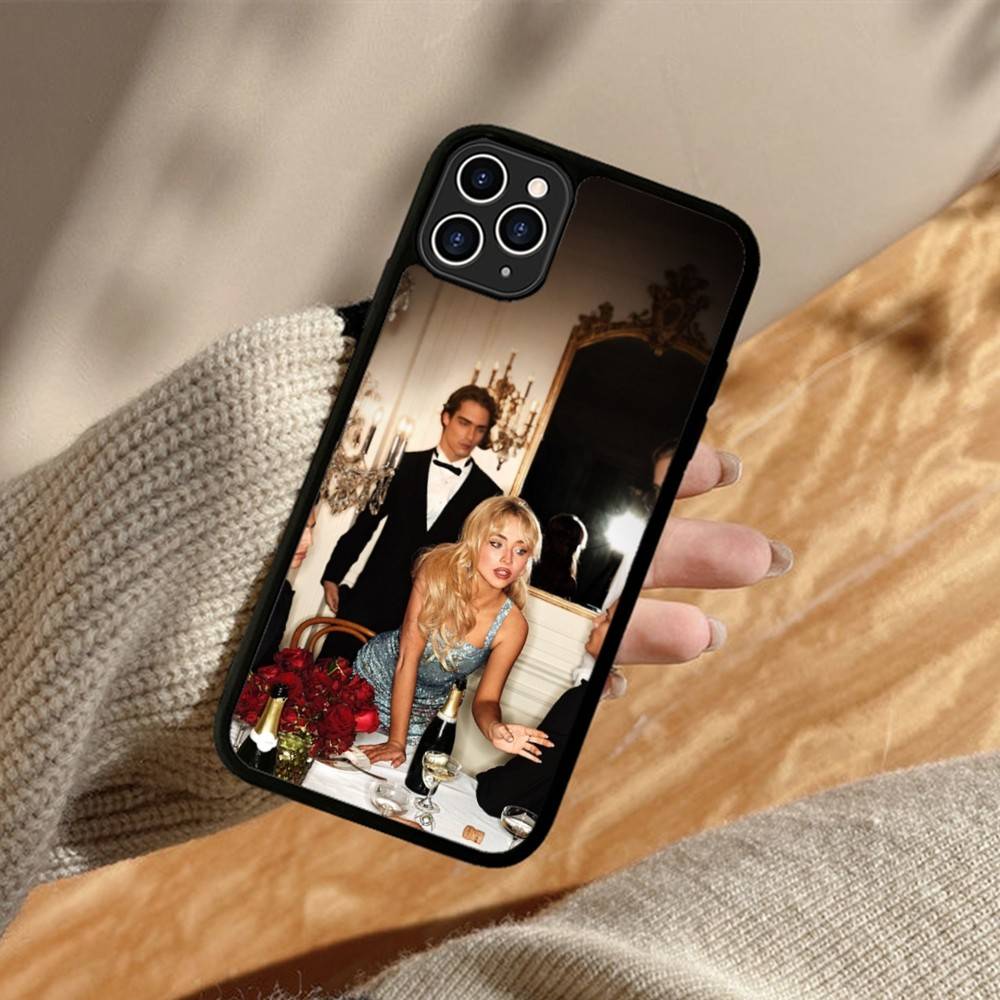 Singer S-Sabrina C-Carpenter Phone Case For iPhone 17 16 15 14 13 12 11 Pro Max Plus PC+TPU Shockproof Back Cover