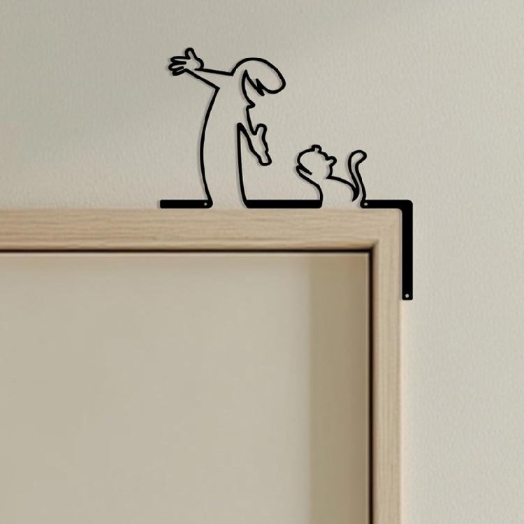 Stylish Iron Matchstick Man Party Homes Decoration Accent Reusable Crafted Art For Shelf Arrangements