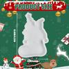 Christmas Stocking Silicone Mould Chocolate Fondant Silicone Mould with Christmas Tree Santa Pattern for Epoxy Resin