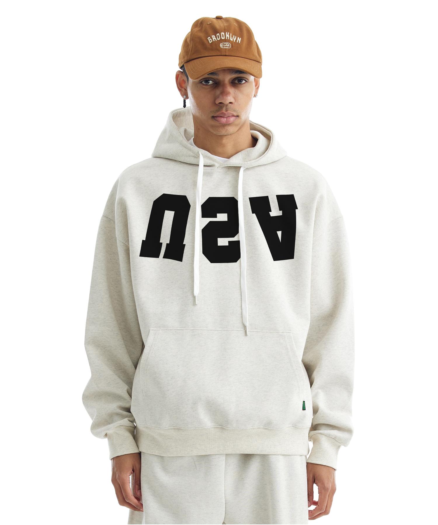 Cream Soda Lab Reverse Usa Hoodie Oatmeal M(1)