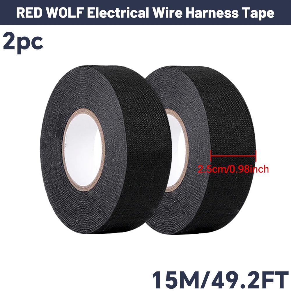 Elektrik Bandı Isıya Dayanıklı Kablo Demeti Yalıtımı Otomatik Kablolama Kumaş Bez Sarma Su Geçirmez Kablo Düzenleyici Yapışkan Bantlar