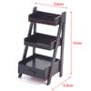 1/12 Dollhouse Miniature Rack Iron Shelf Flower Stand Decoration Accessories Handmade Playthings Present Children-Friendly