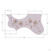 Guitar Pickguard for 40" 41" Acoustic Guitar, with Flower Pattern